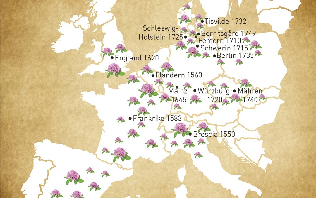 Korleis raudkløveren berga Danmark (og Noreg?) på 1700-talet